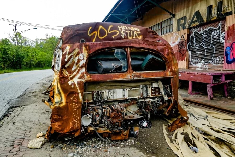 Busted car